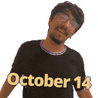 October 14 Sticker