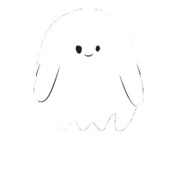 TheMenagerie happy excited halloween ghost Sticker