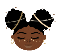 Happy African American Sticker