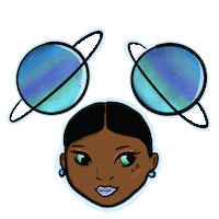 Out Of This World Birthday Sticker by AuroraDraws