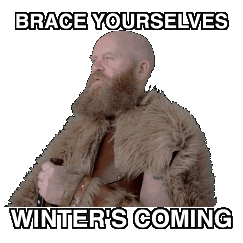 Winter Freezing Sticker by Vinnie Camilleri