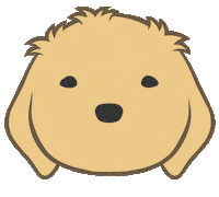 Dog Face Sticker by kesanitw