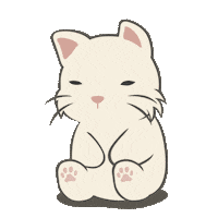 Sad Cat Sticker by kesanitw