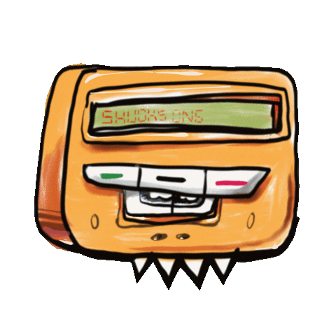 ShucksArtandDesign trap motorola pager hitmeup Sticker