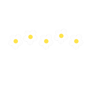 rusydinat white flower spring autumn Sticker