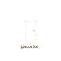 Golden_Dust door opendoor goldendust Sticker