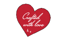 happycraftings heart handmade crafts red heart Sticker