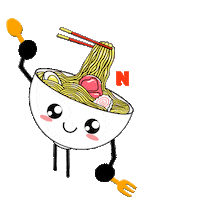 istudiosg hungry eat noms time to eat Sticker