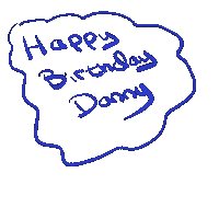Birthday Danny Sticker by XOmisse