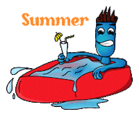 Pool Party Swimming Sticker