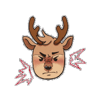 Angry Serio Sticker by Upsin