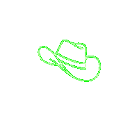 Neon Cowboy Sticker by Academy of Country Music Awards