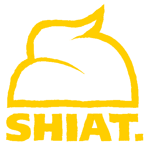 SHIAT giphyupload logo shit wobble Sticker