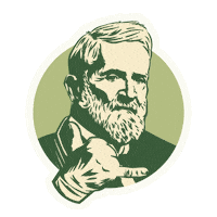 Vintage Beard Sticker by OM Scott and Sons
