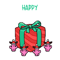 Merry Christmas Cat Sticker by Mikitti