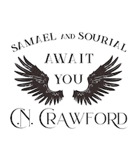 CN_crawford angel reading paranormal fallen angel Sticker
