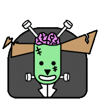 Happy Frankensteins Monster Sticker