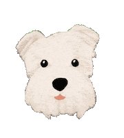 White Dog Dance Sticker by breadcrumbsclub
