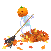 Halloween Raking Sticker by jjjjjohn