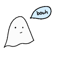 latrentainetmtc ghost casper fantome ghosting Sticker
