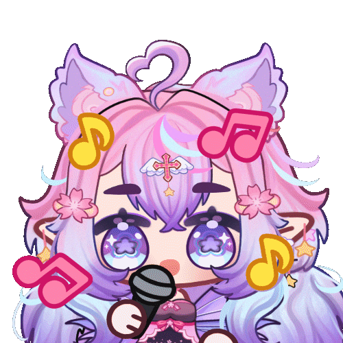 OkamiraVT music singing vtuber sing Sticker