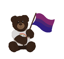 Pride Bear Sticker by BVK Students Hannover