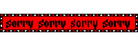 Sorry Sorry Text Sticker