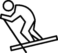 Skiing Sticker by RabbitFuel