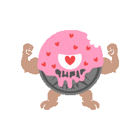 Kfkf Sticker by Kinda FIt Kinda Fat