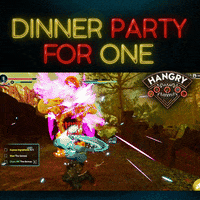 HANGRYGAME game rpg lunch hotdog GIF