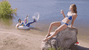 blue light swimming GIF by LabattUSA