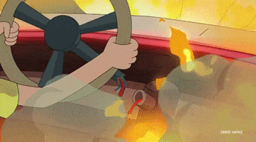 Season 5 Steering Wheel GIF by Rick and Morty