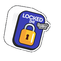 Locked In Coffee Smile Sticker by Gardenia PH