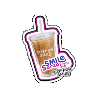 Gardeniaph coffee iced coffee coffee smile coffee smile by gardenia Sticker