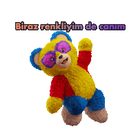 Happy Teddy Bear Sticker by Unilever Turkiye