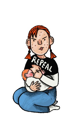 rose_may_scribble giphyupload ireland irish abortion Sticker