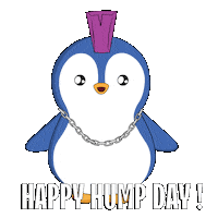 Wednesday Morning Penguin Sticker by Pudgy Penguins