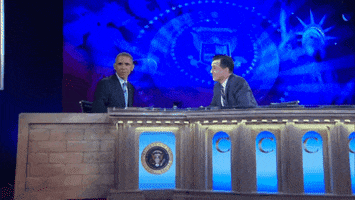 stephen colbert interview GIF by Giffffr