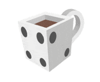 ledecafeine boardgames deca ledécaféiné le dé caféiné Sticker