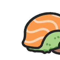 Sushi Sticker by sansanplanet