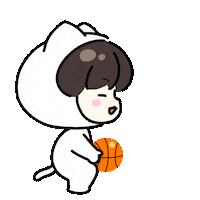 juheeyu cat basketball kitty suga Sticker