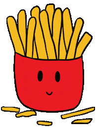 French Fries Food Sticker by All Things Studio