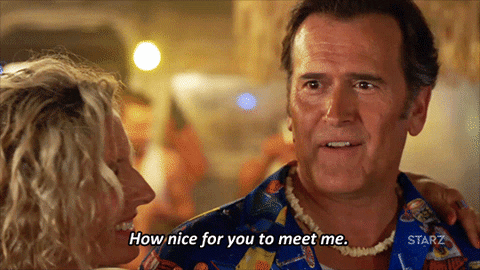 Nice To Meet You Ash Williams GIF by Ash vs Evil Dead