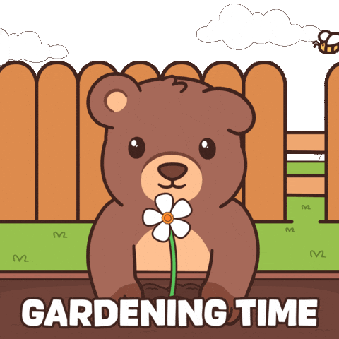 Teddy Bear Flower GIF by BEARISH