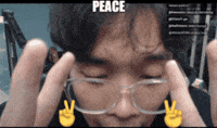 Peace Drinking GIF