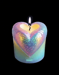 Nissart heart party rainbow 3d GIF