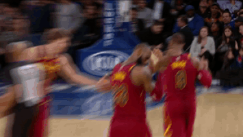 lebron james celebration GIF by NBA