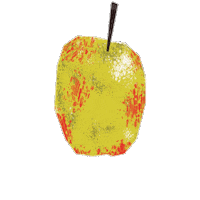 Apple Sticker by Evoolution