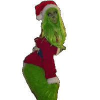 The Grinch Christmas Sticker by KoiJay