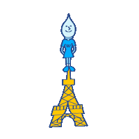 France Paris Sticker by Wikipedia